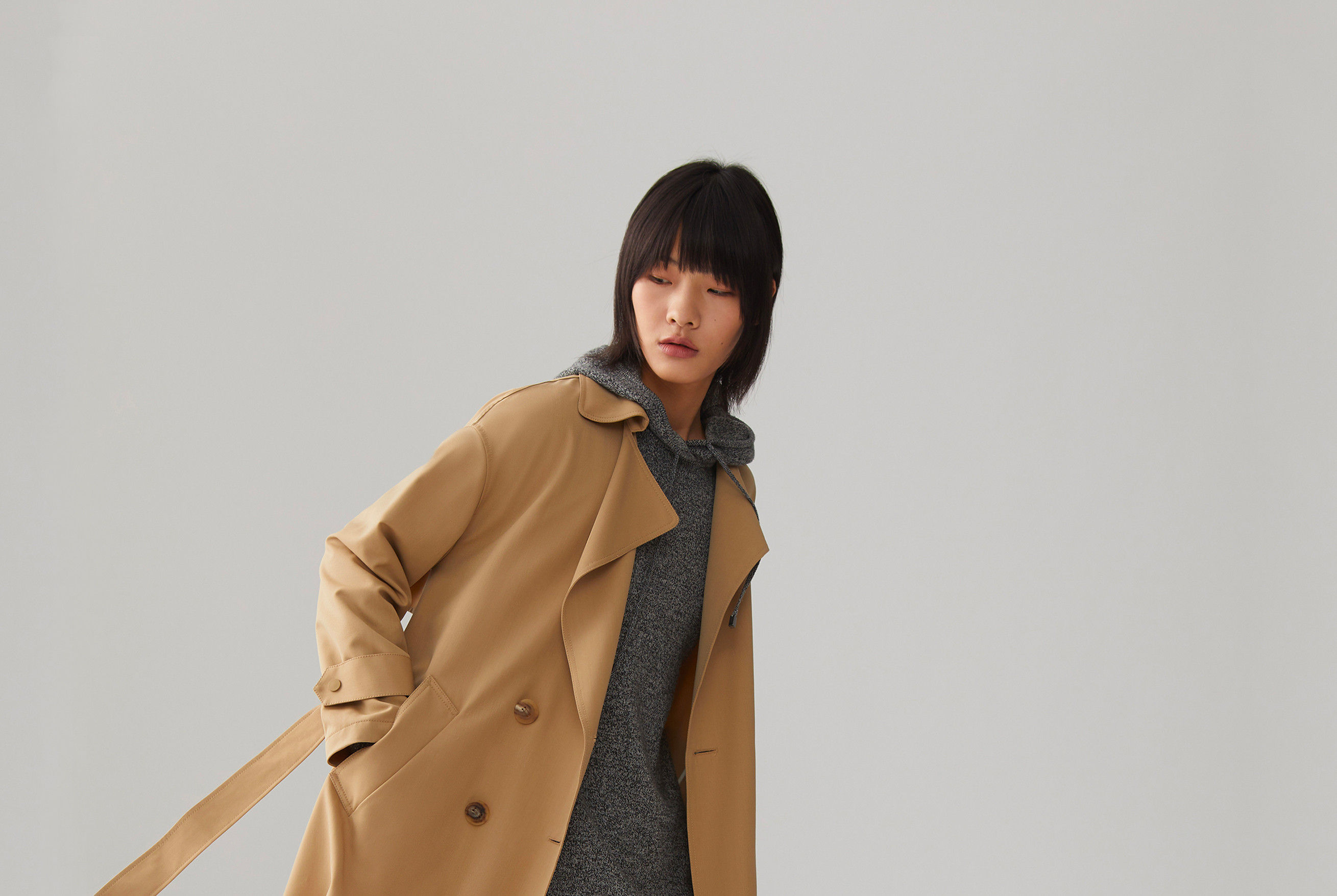 Icicle Women Iconic Trench Coat 02 Crop